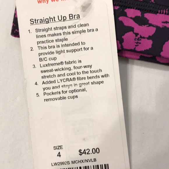 Lululemon Straight Up Leopard Sports Bra - Picture 4 of 4